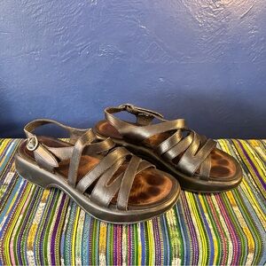 Dansko Black Leather Sandals